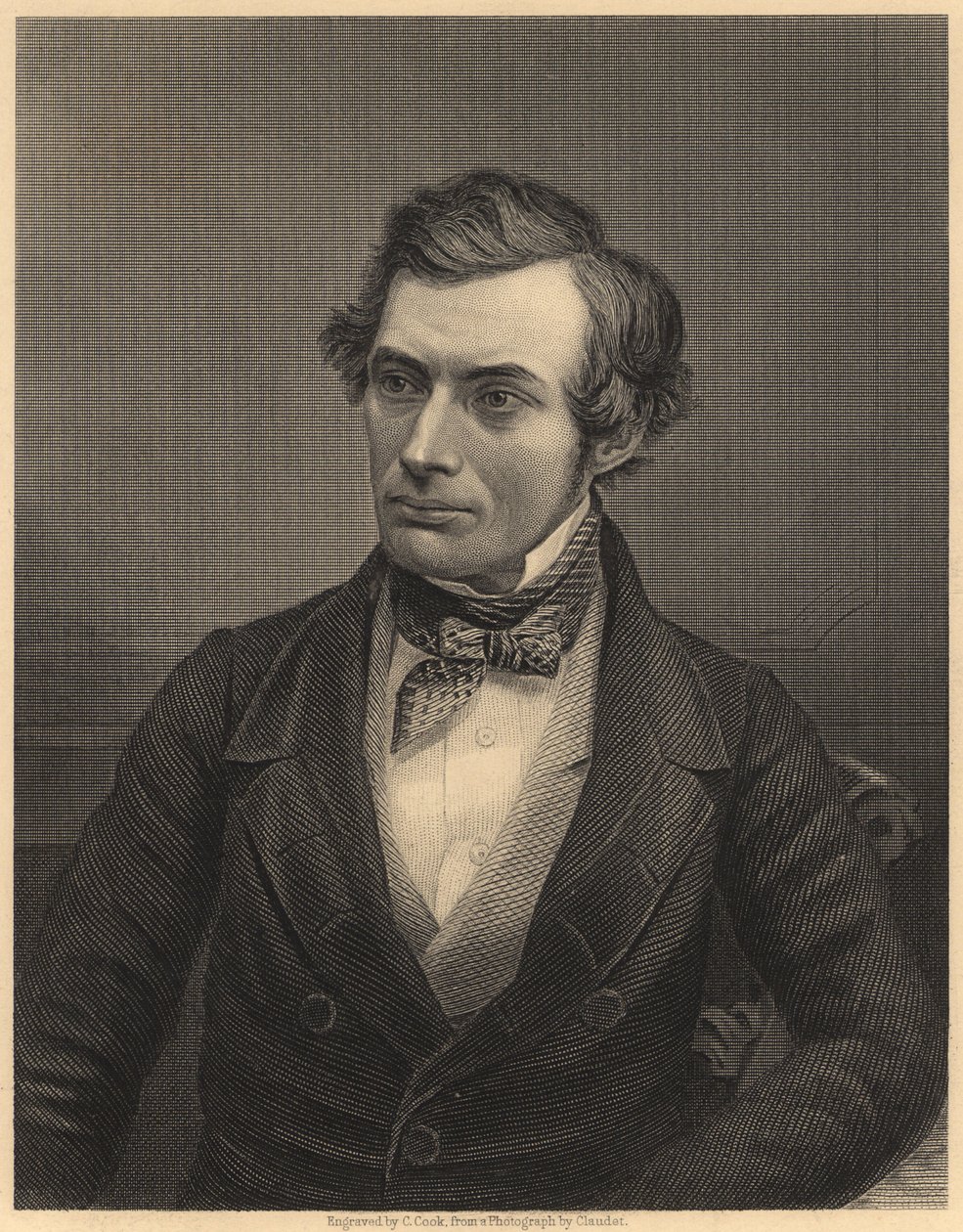 Thomas Graham (1805-1869), skotský chemik, který položil základy fyzikální chemie, asi 1860 (rytina) od Unknown photographer