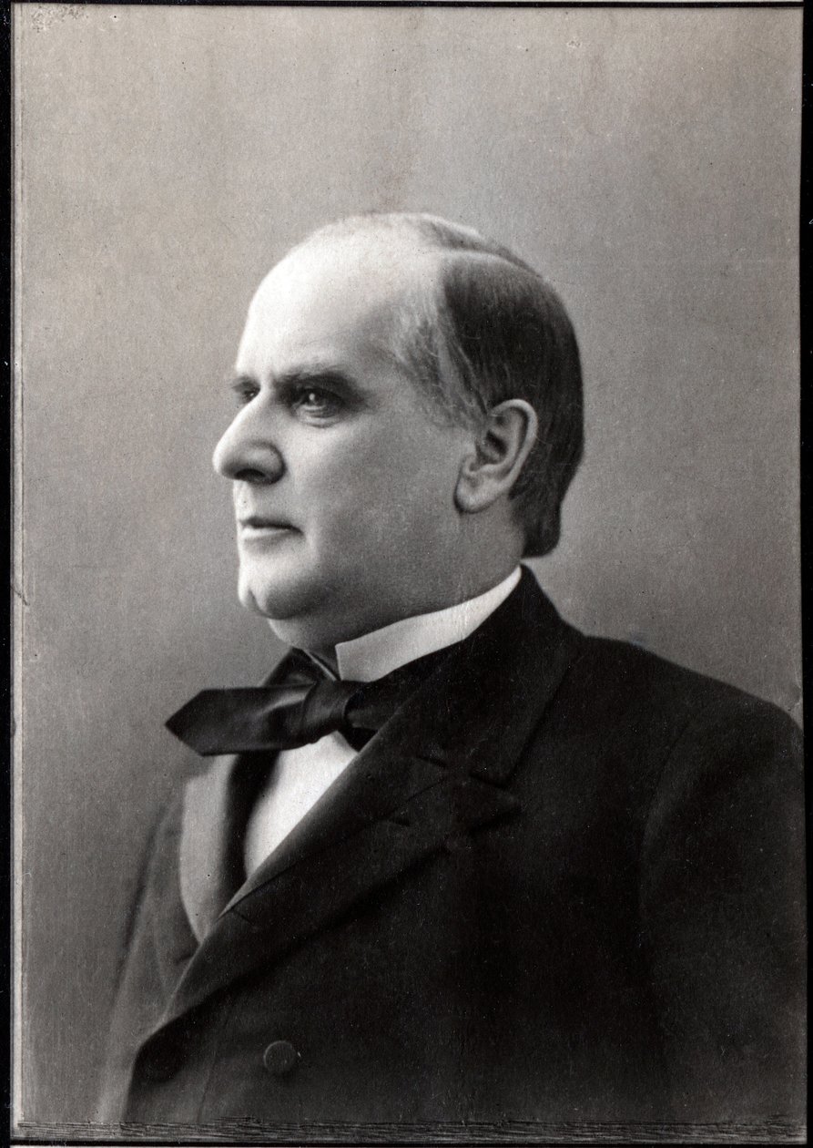 WILLIAM McKinley (1843-1901), 25. prezident Spojených států - Portrét Williama Mac Kinleyho (Mac-Kinley nebo McKinley od Unknown photographer