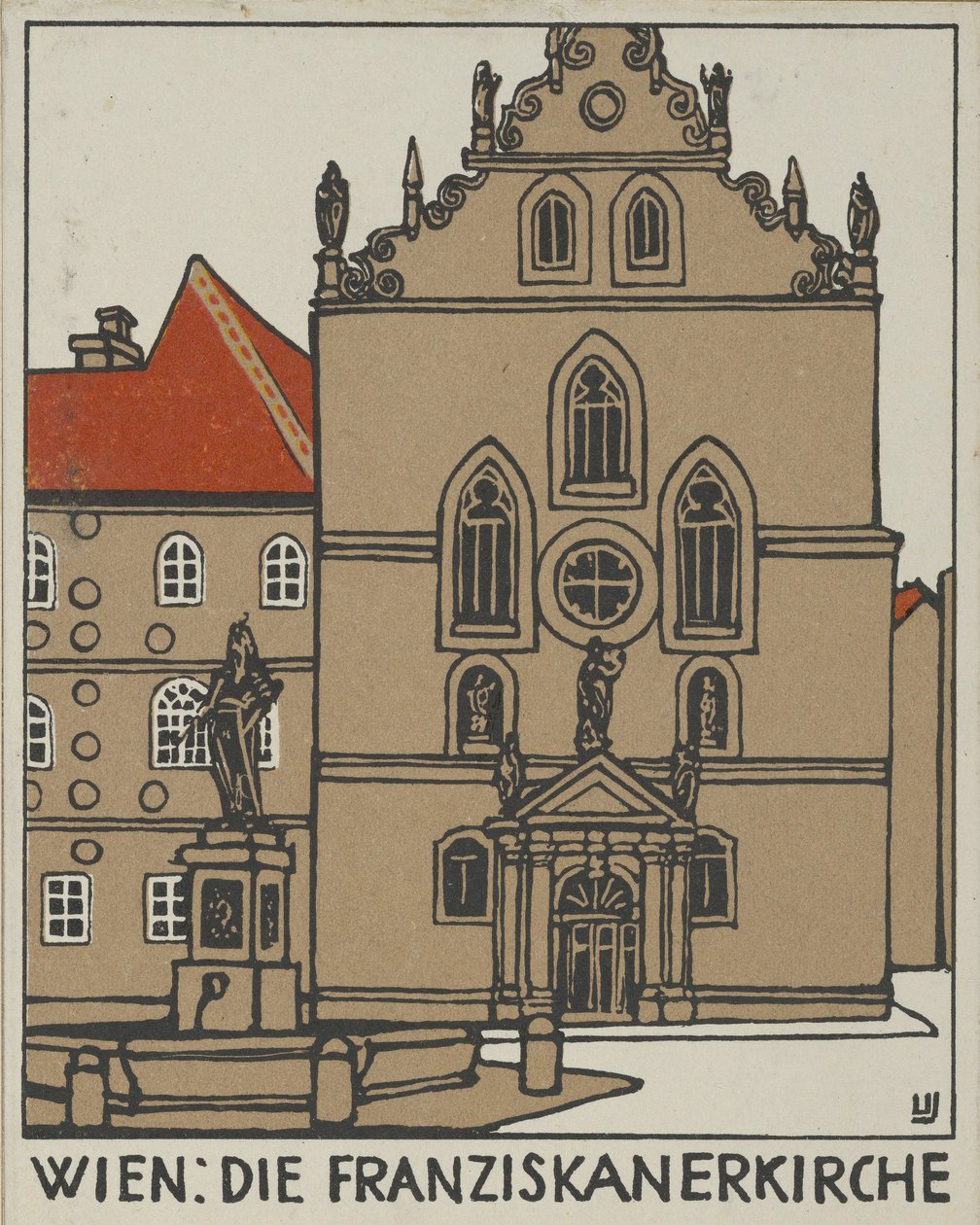 Vídeň: Františkánský kostel Vídeň: Františkánský kostel, 1908. od Urban Janke