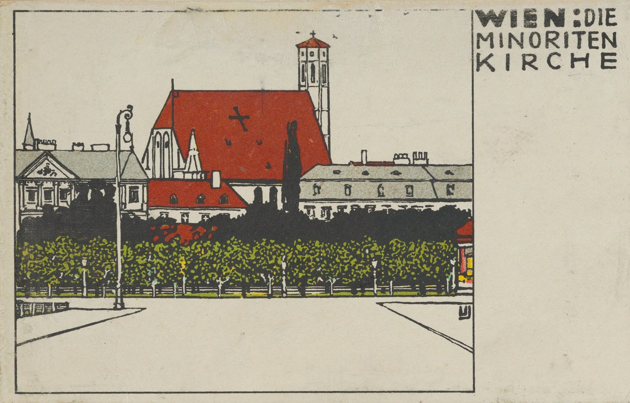 Vídeň: Minoritská církev Vídeň: Minoritská církev, 1908. od Urban Janke