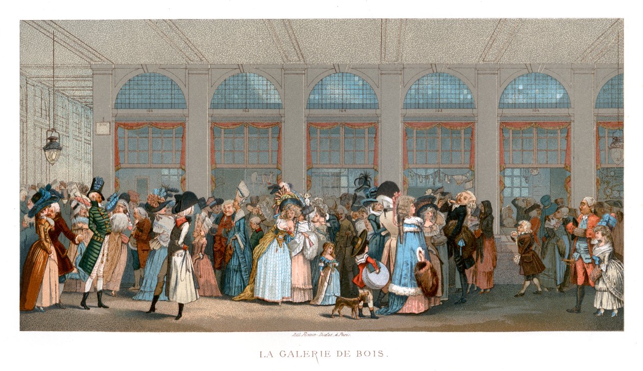 Galerie de Bois, Paříž, 1787, 1885. od Urrabieta