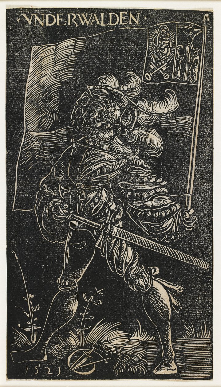 Praporečník z Unterwaldenu, 1521 od Urs Graf