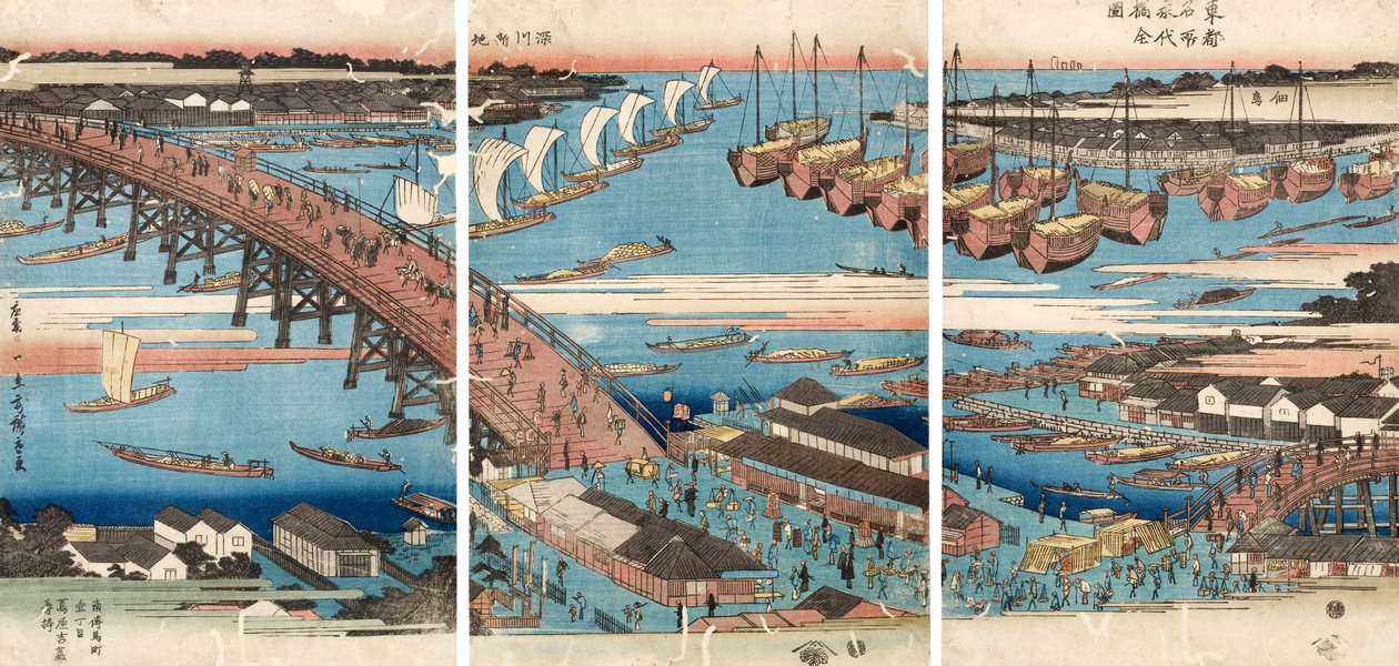 Dřevoryt od Utagawa Hiroshige