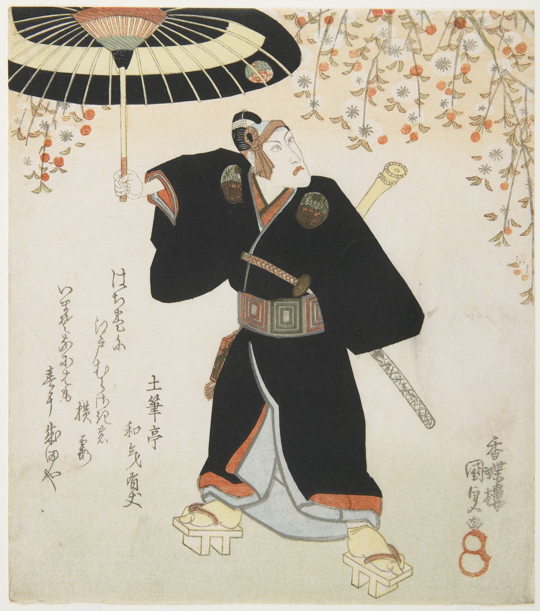 (Ac a r Ichikawa Danju _ro_ ゔ ii jako skeroku), er ry 19th-mi d 19th sentsury od Utagawa Kunisada