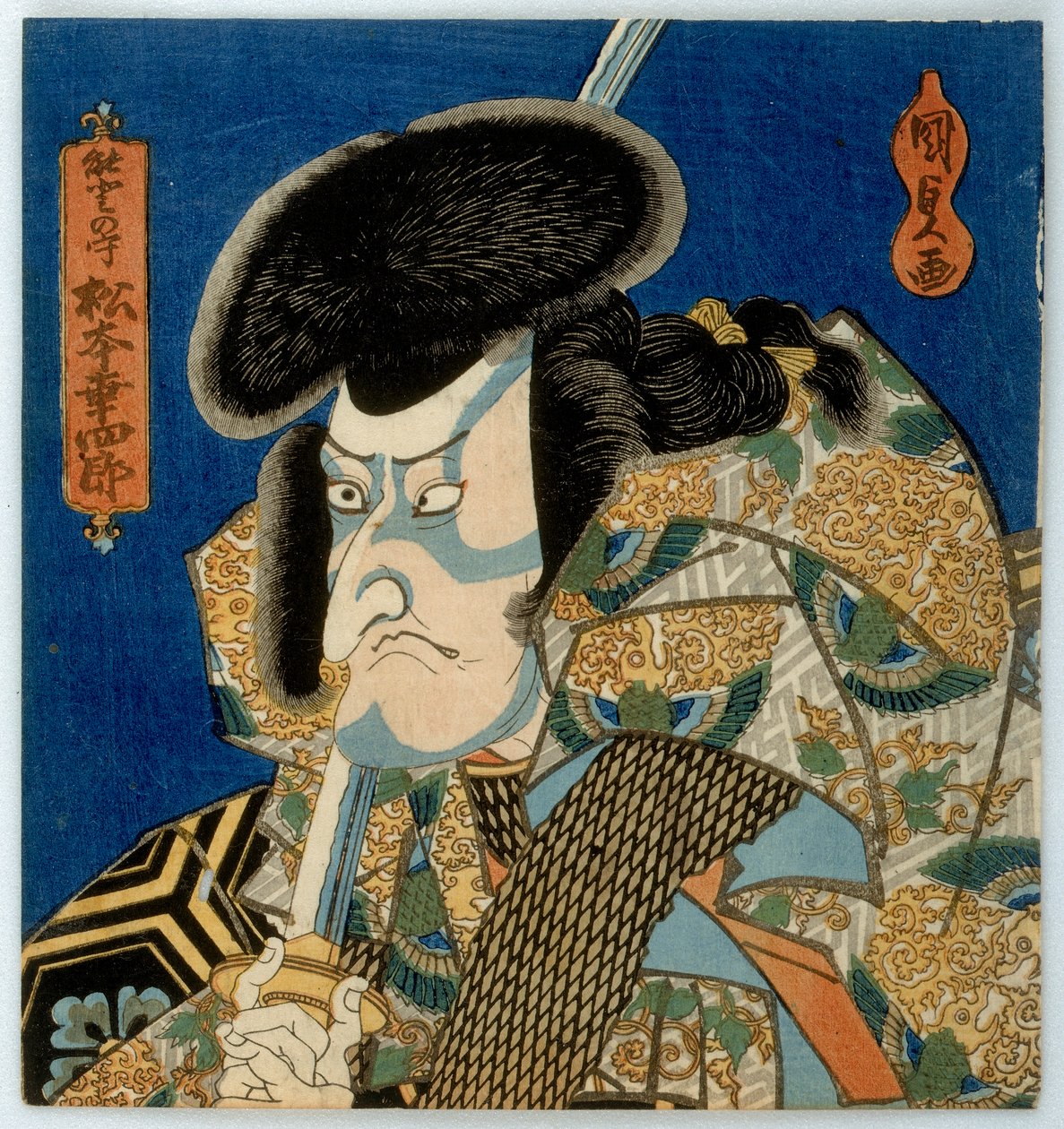 Herec Matsumoto Koshiro V jako Noto no Kami, období Edo, polovina 30. let 19. století (barevný dřevotisk) od Utagawa Kunisada