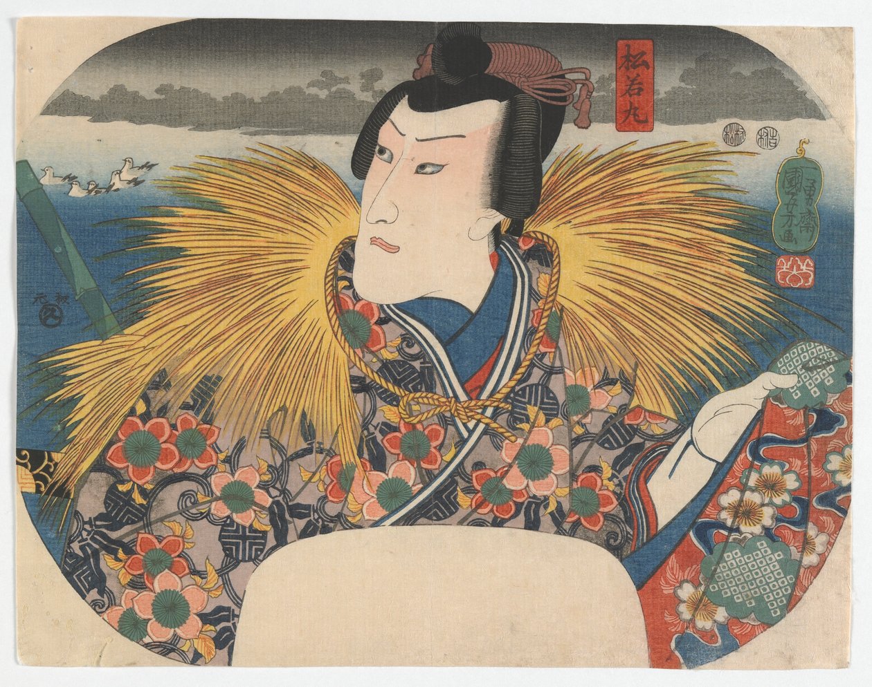 Herec Ičikawa Danjuro VIII jako Matsuwakamaru, období Edo, 1847 (barevný dřevoryt) od Utagawa Kuniyoshi