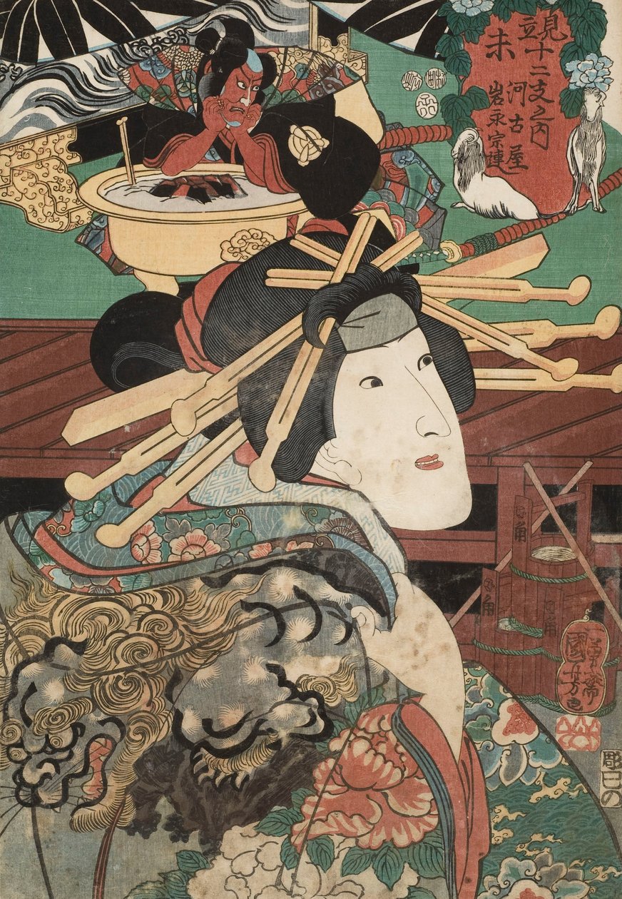Dřevoryt od Utagawa Kuniyoshi