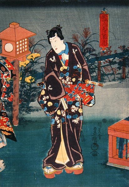 Úplněk: Vybarvi rostliny a květiny od Utagawa Kunisada