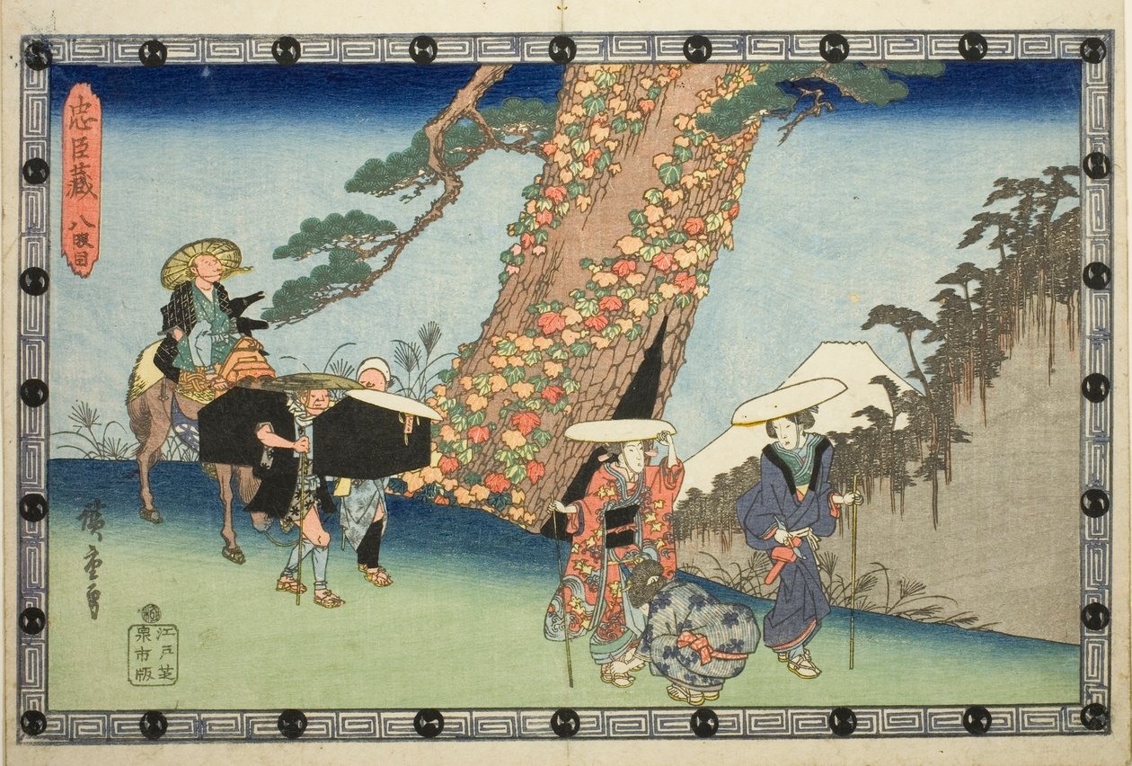 Akt 8 (Hachidanme), ze série "Storehouse of Loyal Retainers (Chushingura)" od Utagawa Hiroshige