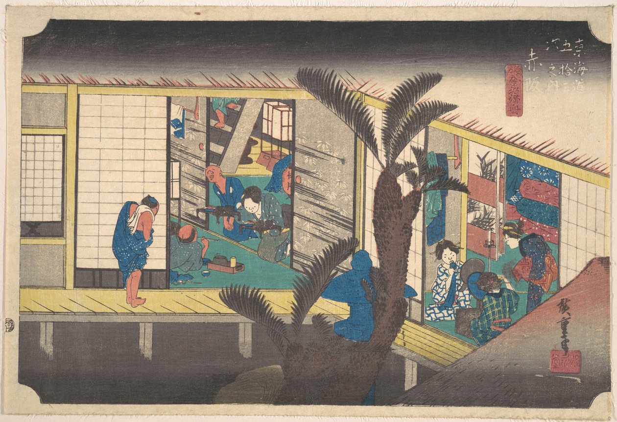 Akasaka, Ryosha Sho-fu od Utagawa Hiroshige