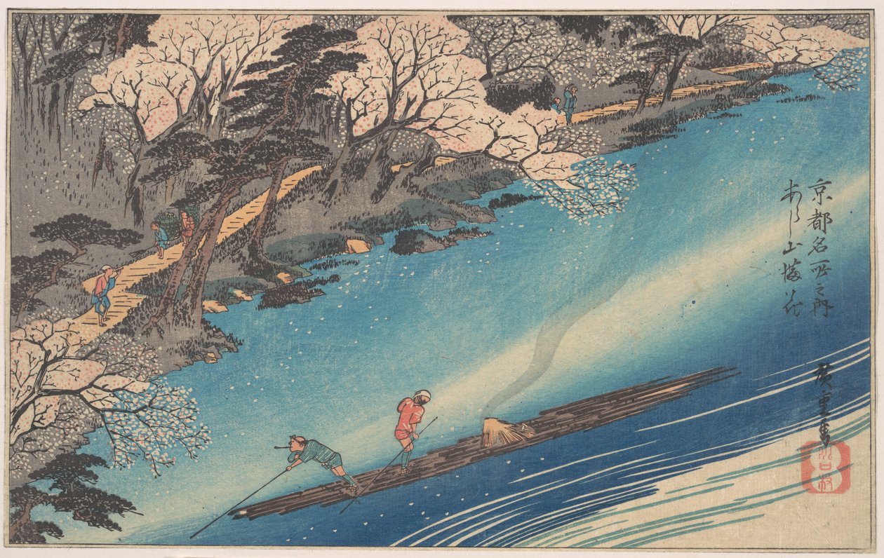Bambus v Arashiyamě od Utagawa Hiroshige