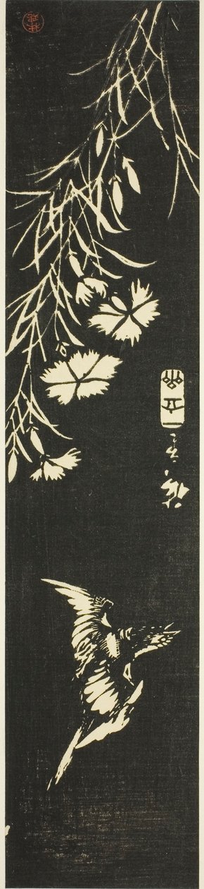 Kukačka a růžovky od Utagawa Hiroshige