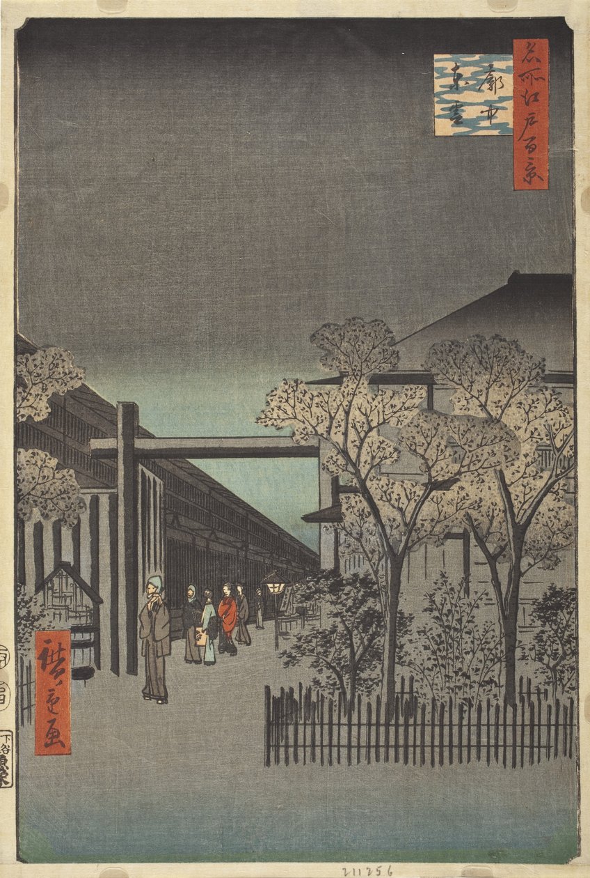Svítání v Yoshiwara od Utagawa Hiroshige