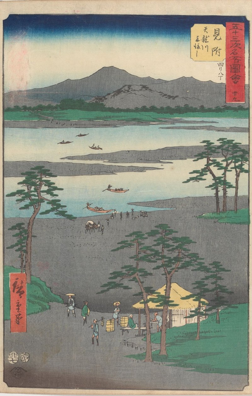 Slavné památky padesáti tří stanic od Utagawa Hiroshige