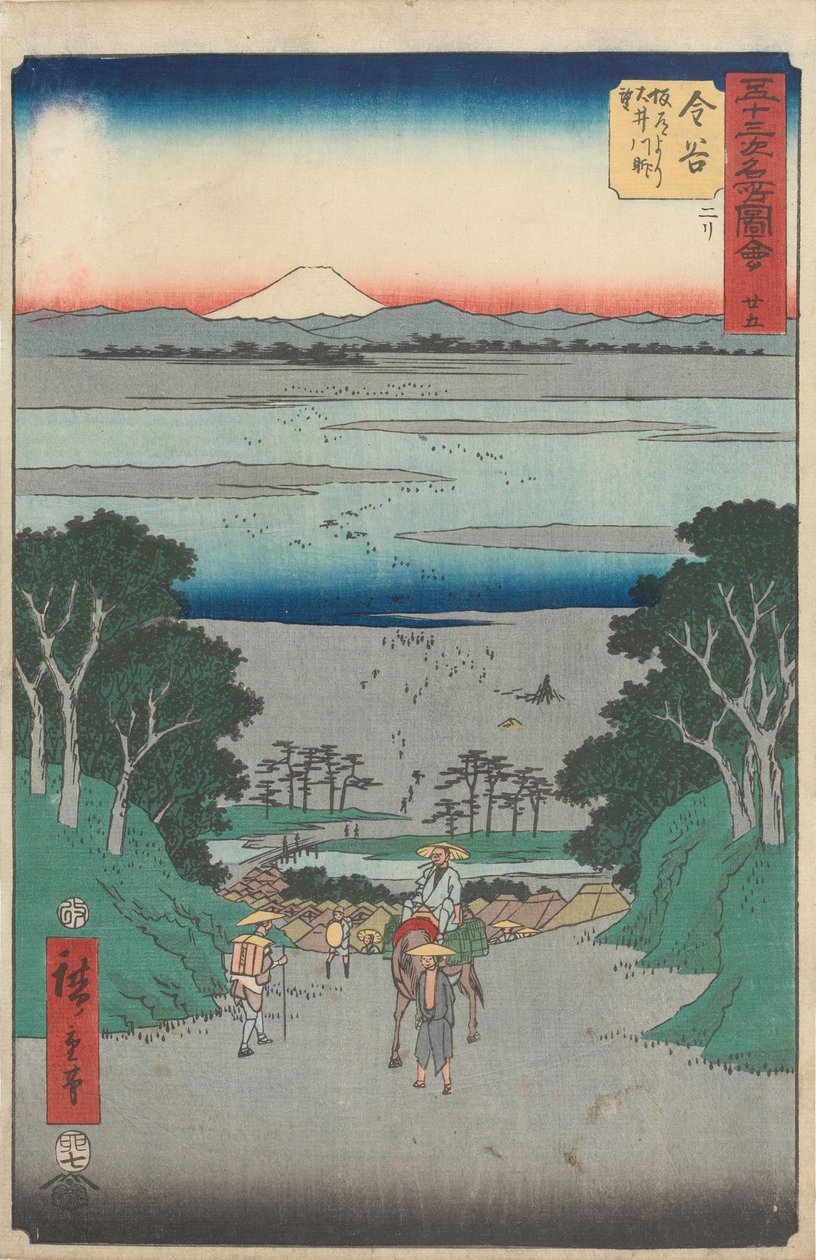Slavné pohledy na padesát tři stanic od Utagawa Hiroshige