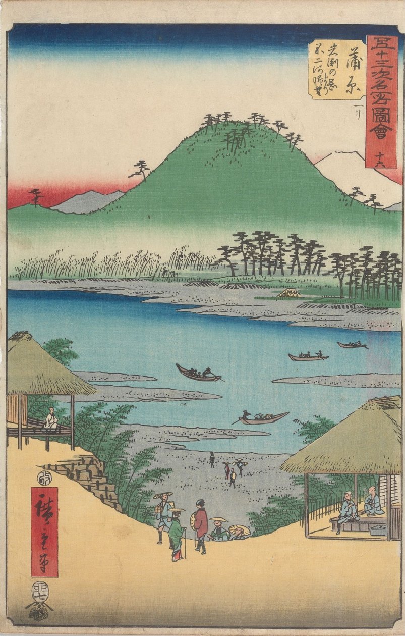 Slavné pohledy na padesát tři stanic od Utagawa Hiroshige