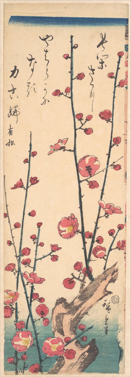 Blühender Pflaumenbaum od Utagawa Hiroshige