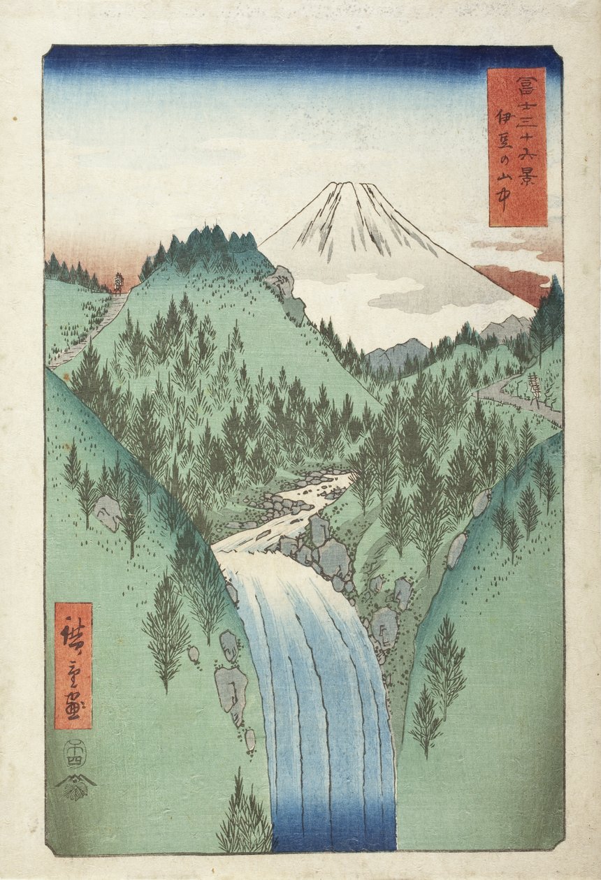 V horách provincie Izu od Utagawa Hiroshige