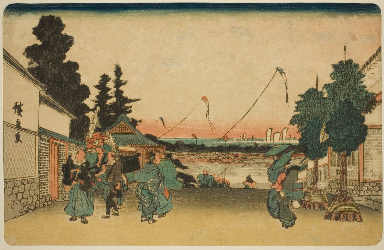 Kasumigaseki, od Te serie s od Utagawa Hiroshige