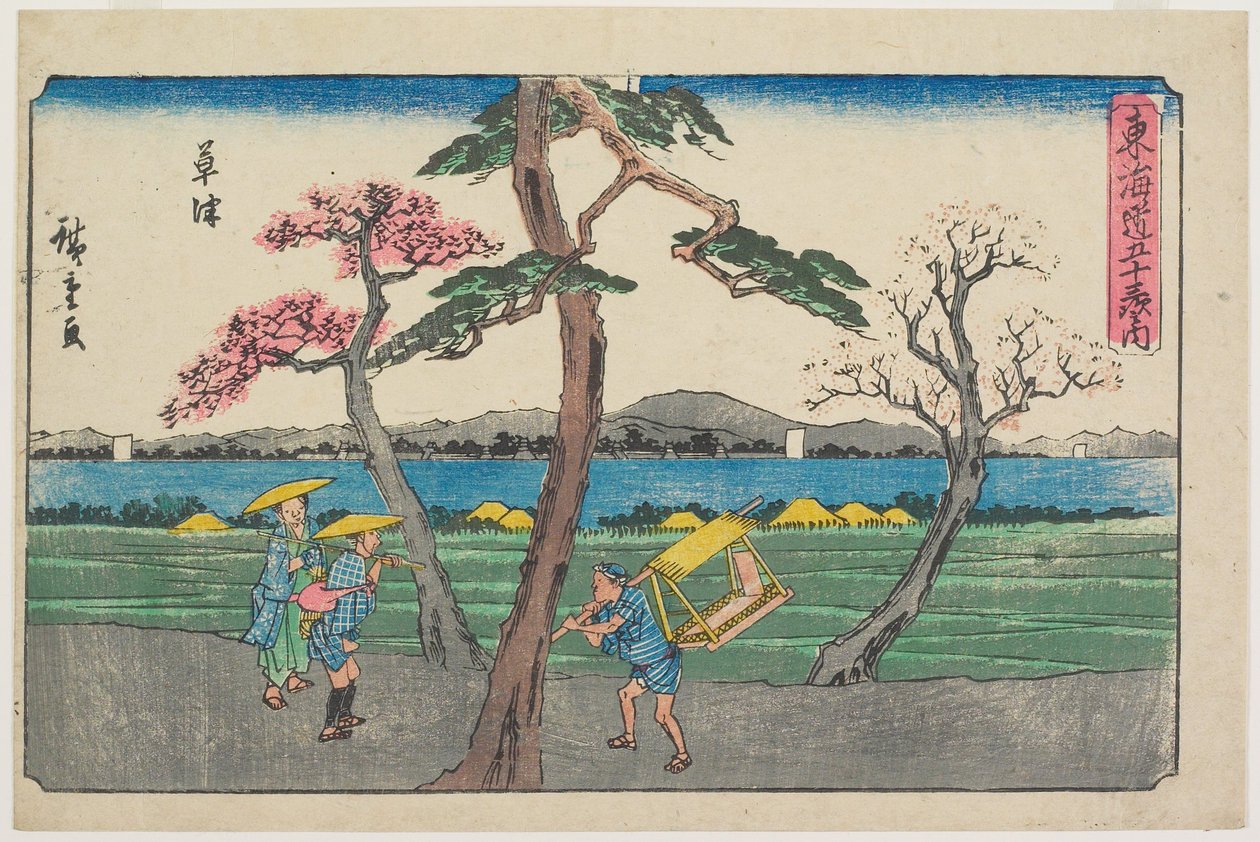 Termální pramen od Utagawa Hiroshige