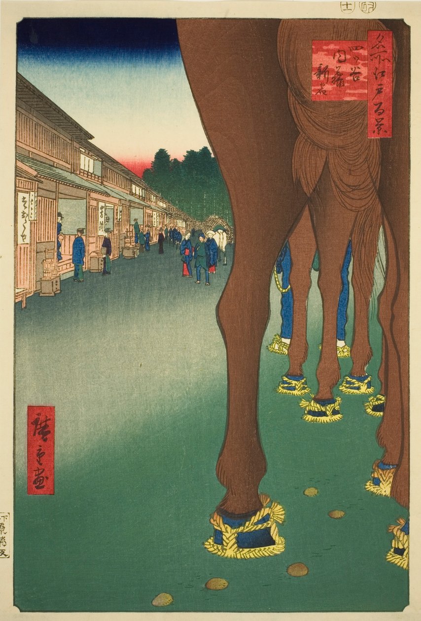 Yotsuya Toshinjuku At Yotsuya Toshinjuku, ze seriálu)” od Utagawa Hiroshige