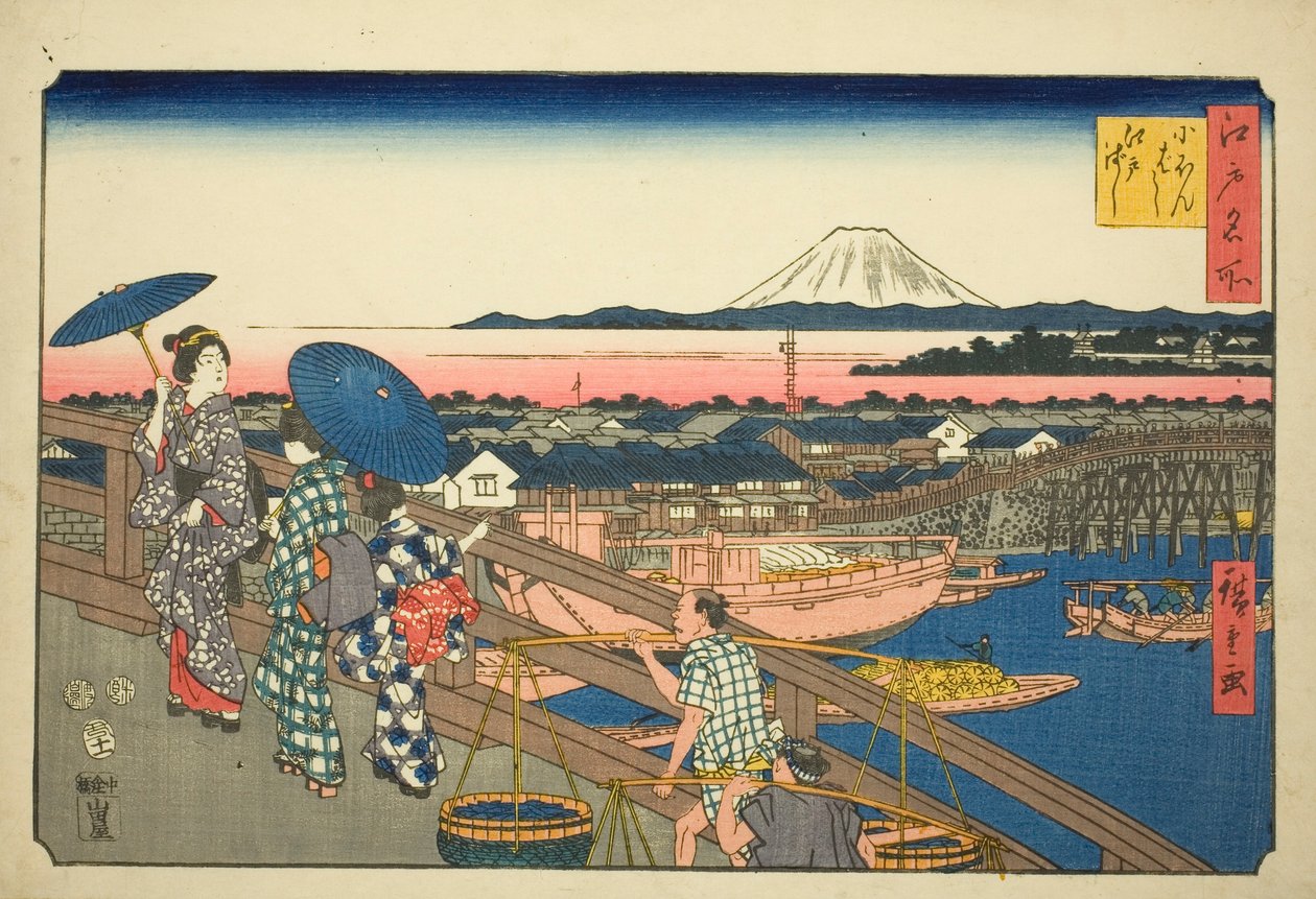 Japan B Ridge a Edo B Ridge (Nihonbashi Edobashi), ze seriálu ``Fa more pa back člen Edo (slavné místo Edo)
