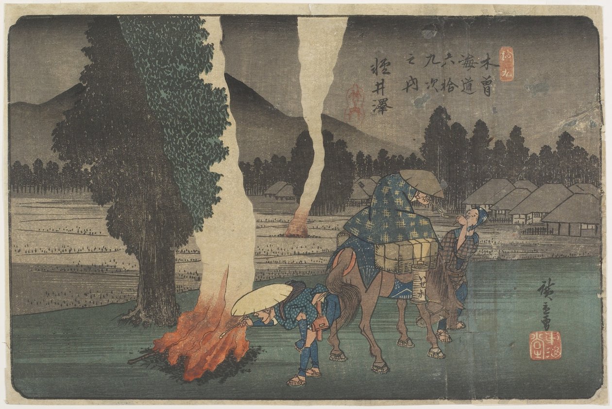 č. 19 Karuizawa, 1830-1844 od Utagawa Hiroshige