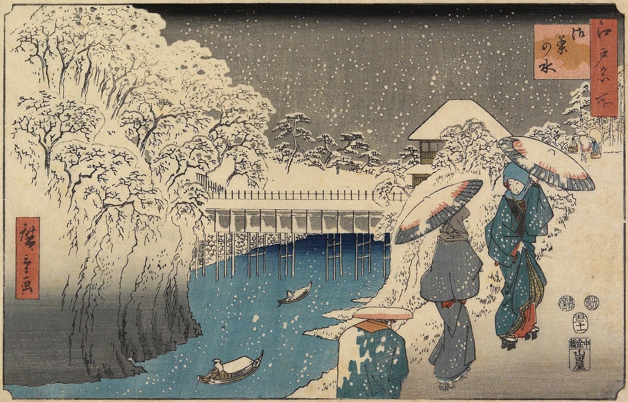 Ochanomizu, listopad 1853 od Utagawa Hiroshige