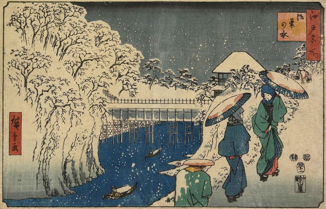 Ochanomizu, listopad 1853 od Utagawa Hiroshige