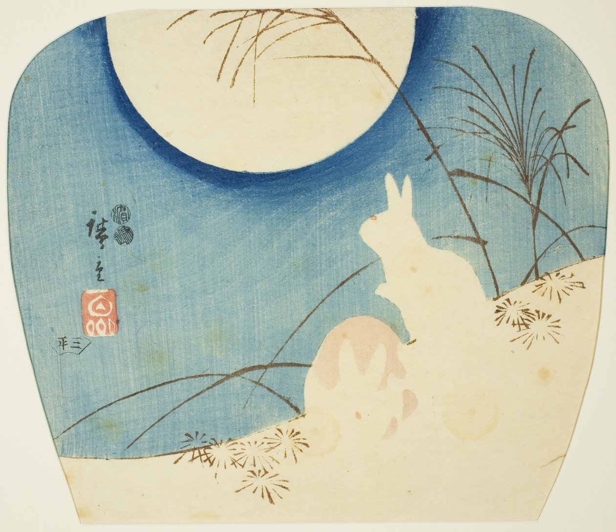 Králíci v měsíčním světle od Utagawa Hiroshige