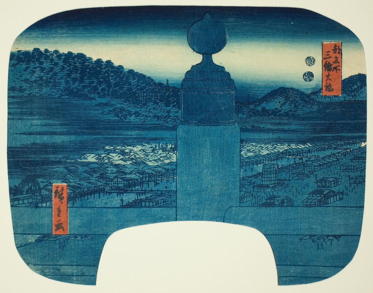 Sponzorováno B Ridge (3rd lady hůlky), z te série s od Utagawa Hiroshige