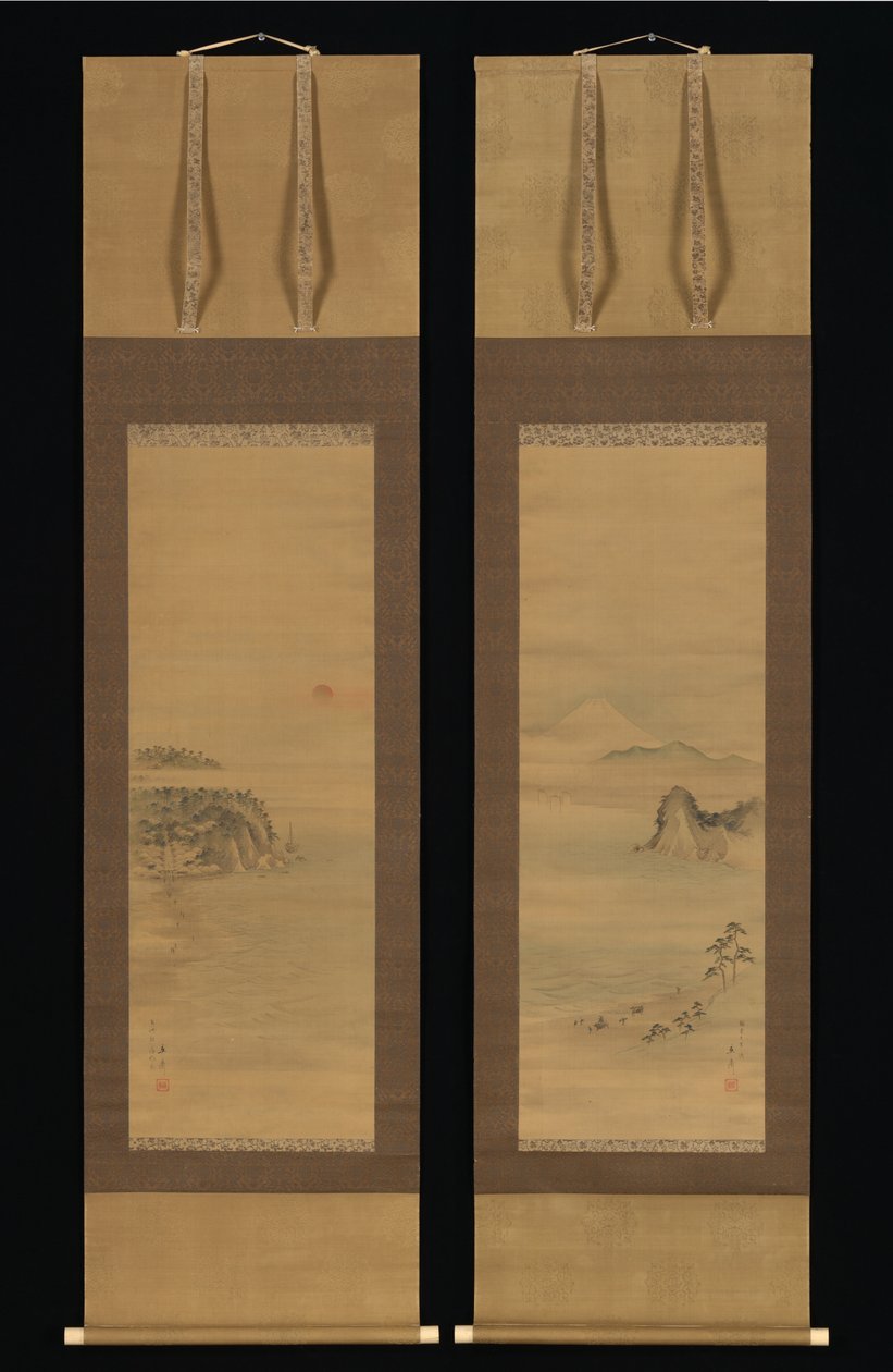 Shichirigahama und Enoshima od Utagawa Hiroshige