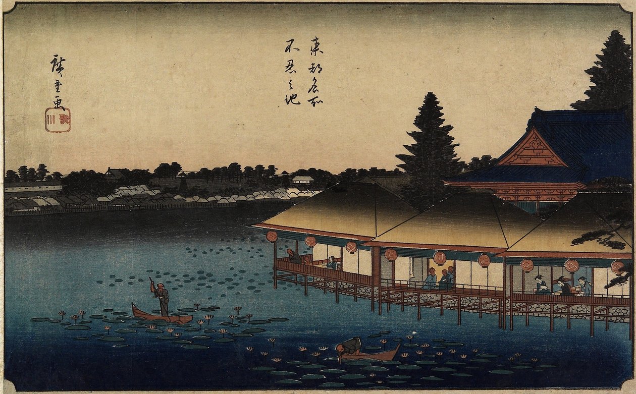 Rybník Shinobazu od Utagawa Hiroshige