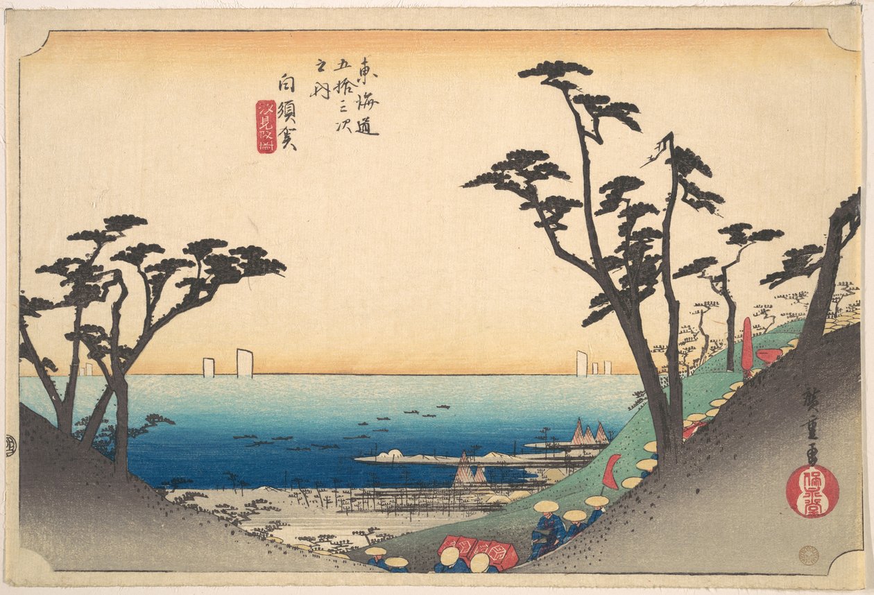 Širasuka, Šio-mi Zaka od Utagawa Hiroshige
