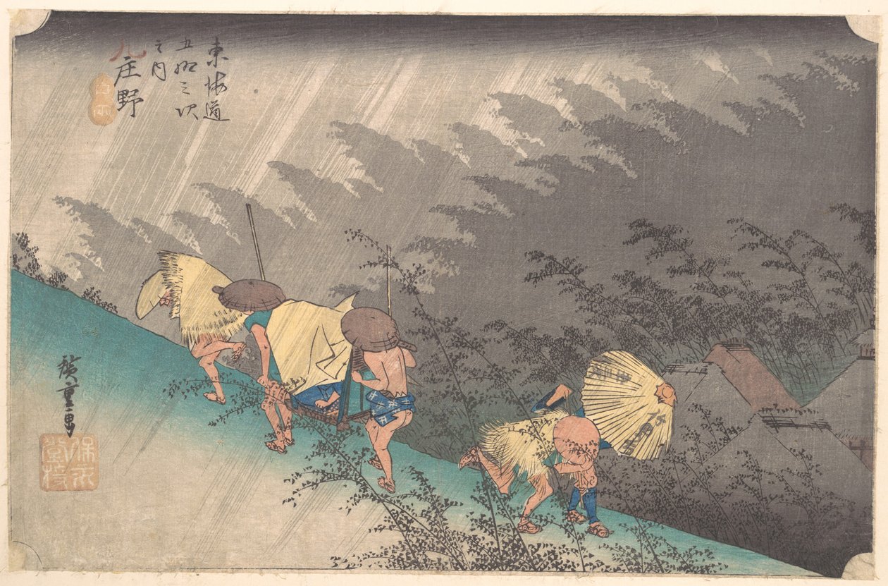 Přeháňka v Shōno od Utagawa Hiroshige