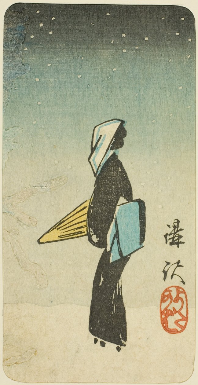 Scéna Streetwalker ze hry Koshaku (The Streetwalker) Scéna Streetwalker ze hry Koshaku (The Streetwalker) od Utagawa Hiroshige