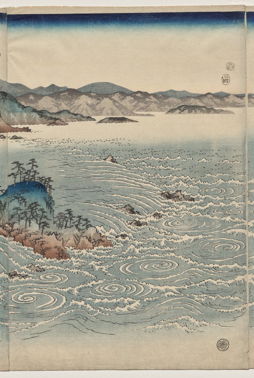 Whirlpools of Awa od Utagawa Hiroshige