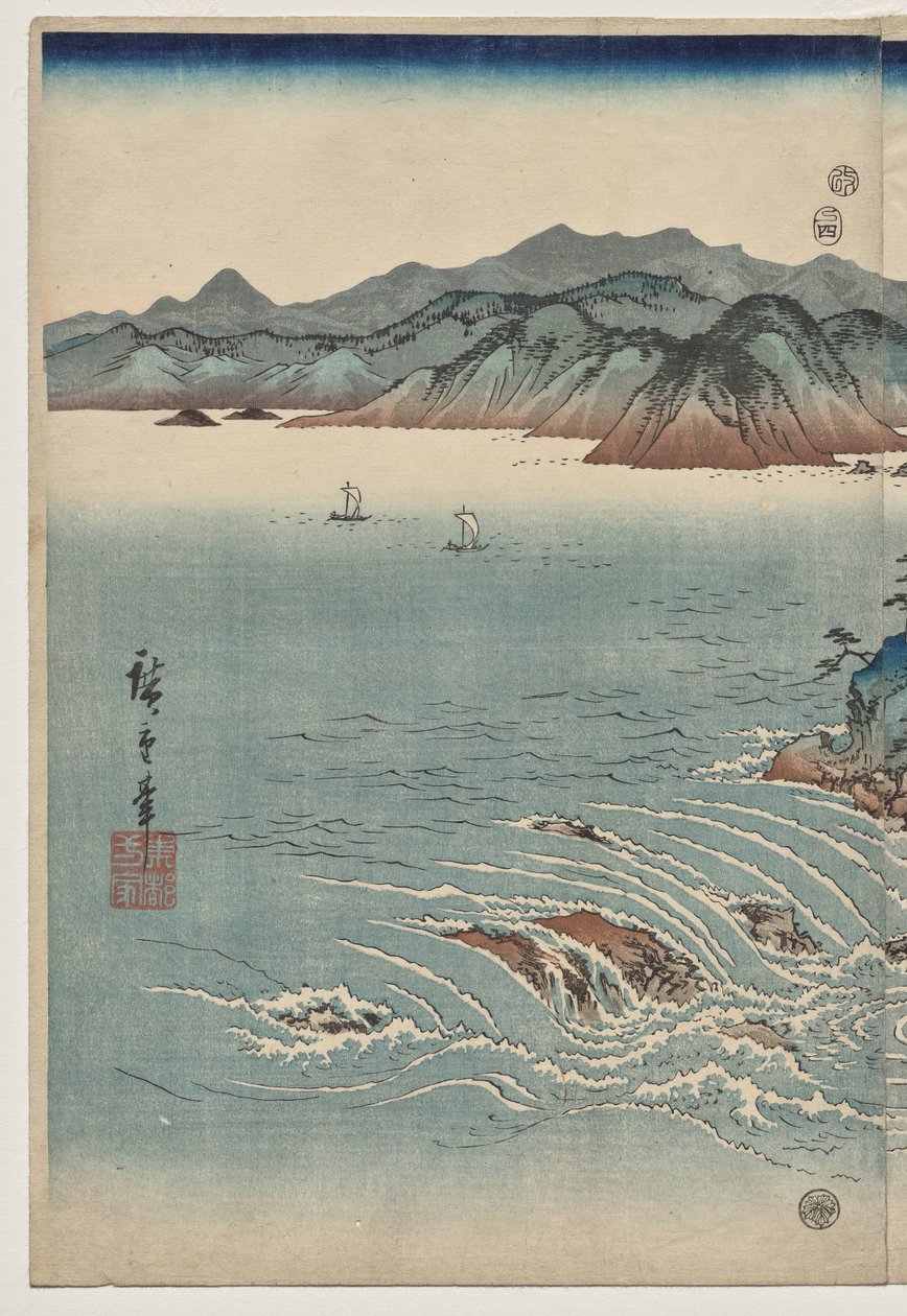 Whirlpools of Awa od Utagawa Hiroshige