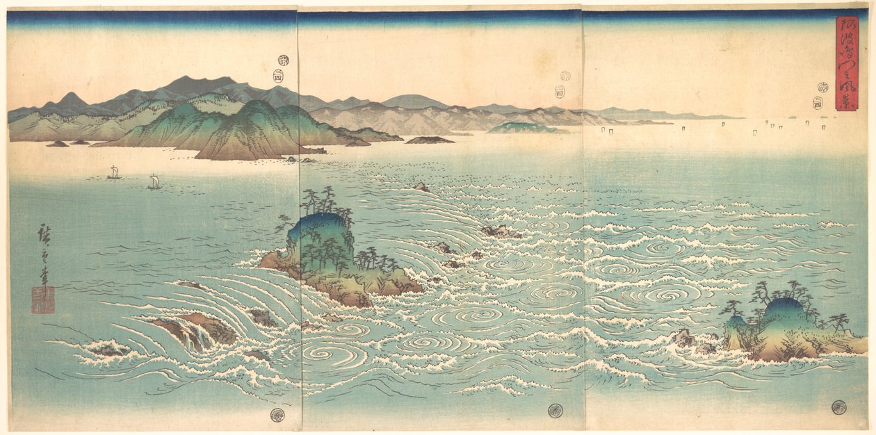 Víry v Awě od Utagawa Hiroshige