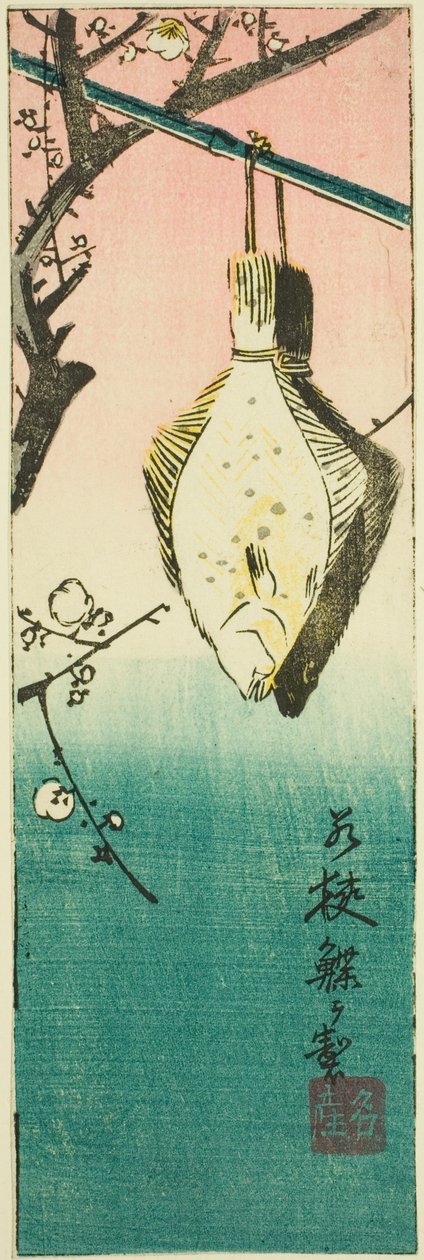 Wakasa, oddíl listu č. 10 ze série "Vystřižené obrázky provincií (Kunizukushi harimaze zue)" od Utagawa Hiroshige