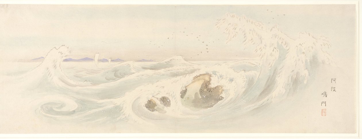 Vířivka u Naruta v provincii Awa od Utagawa Hiroshige