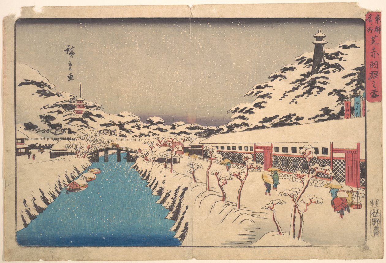 Zimní krajina od Utagawa Hiroshige