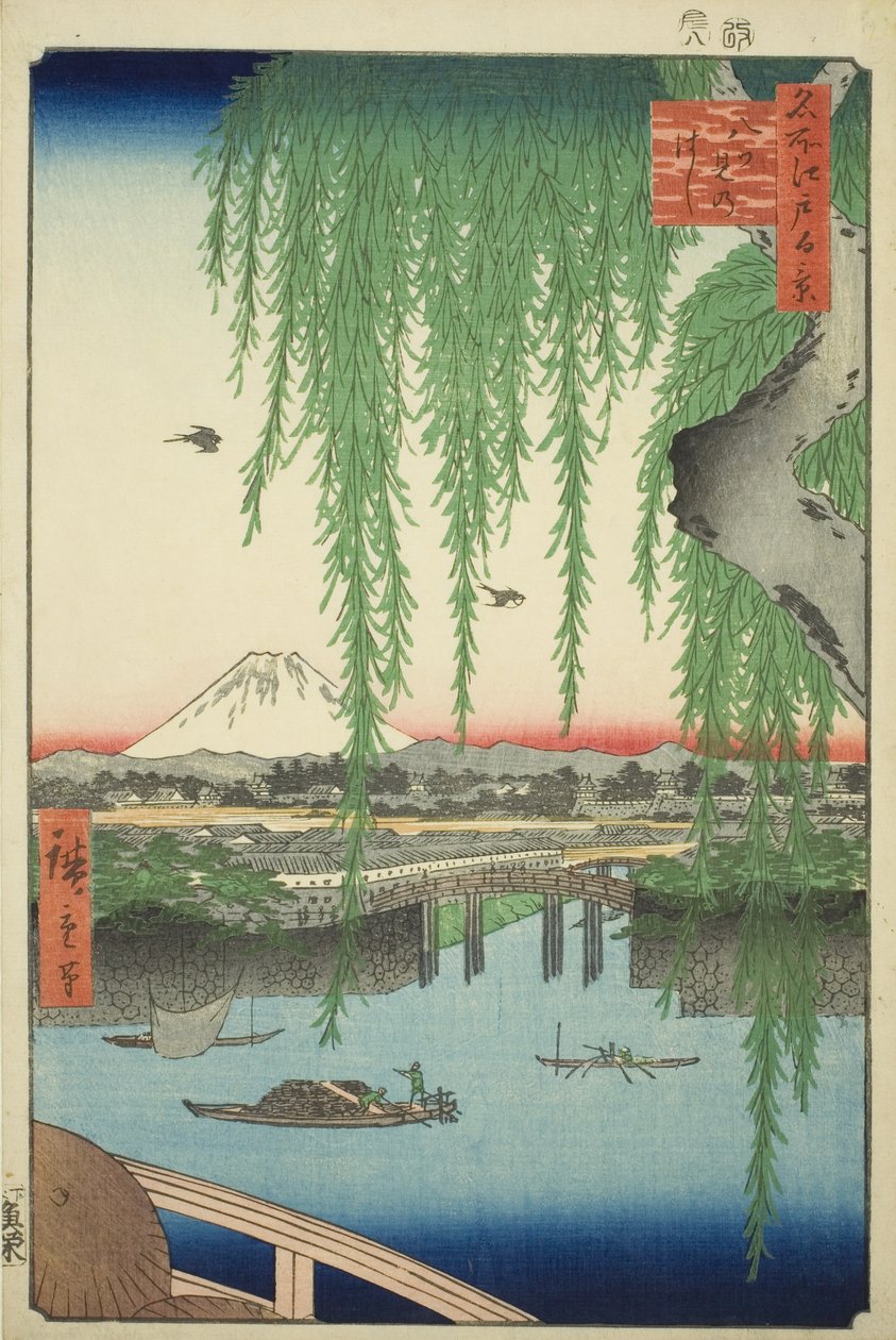 Yatsumi no Hashi ze seriálu od Utagawa Hiroshige