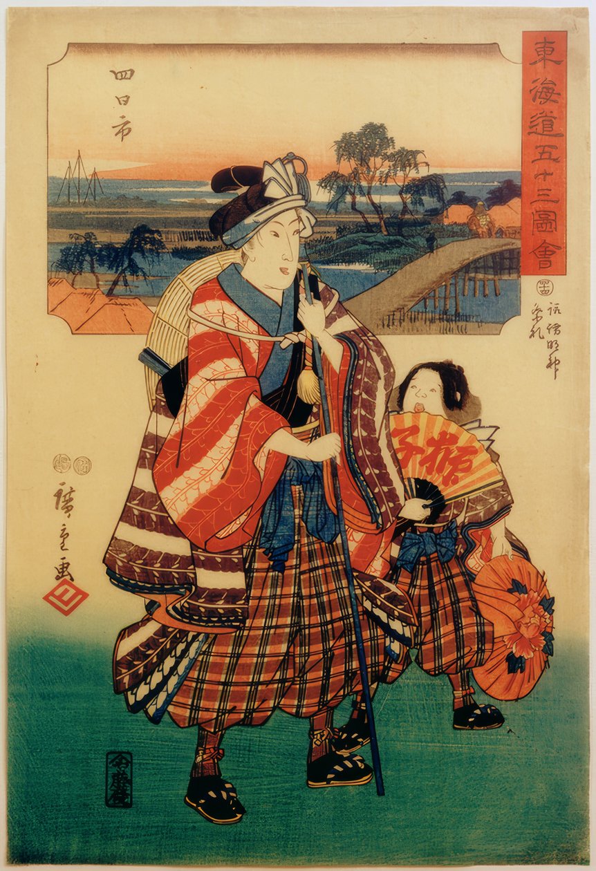 Yokkaichi od Utagawa Hiroshige