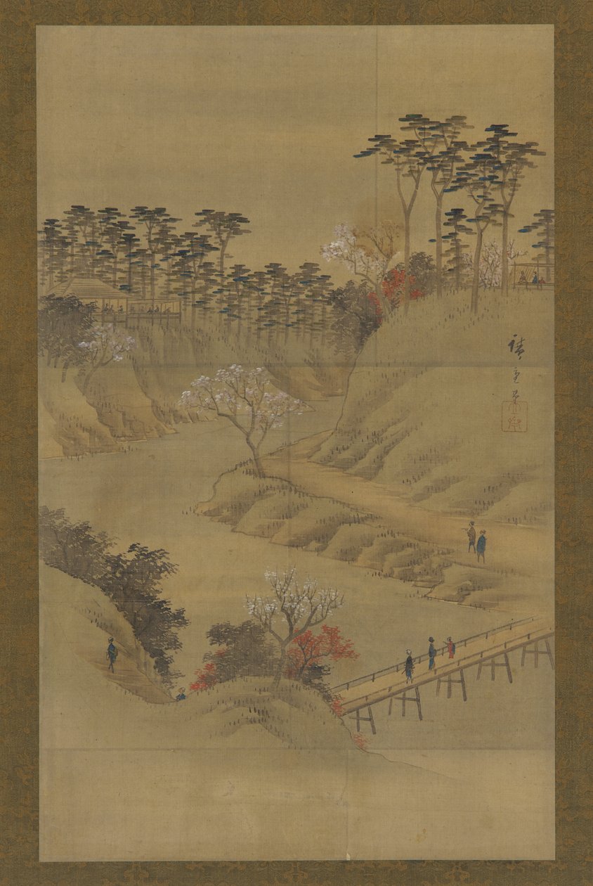 Letní krajina, polovina 19. století. od Utagawa Hiroshige II