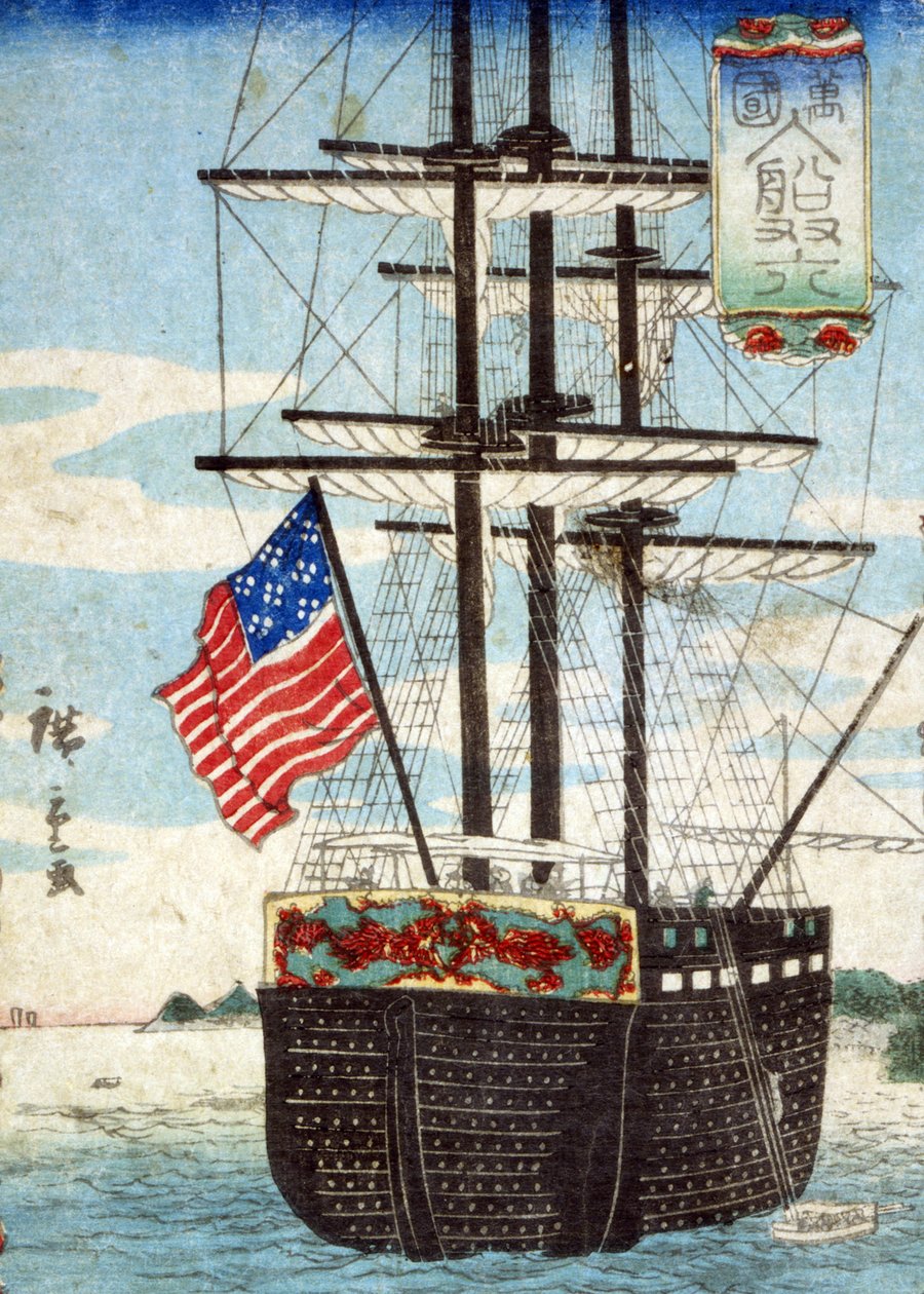 Například g shin PS kin g v po RT, (Bangkok vítězné sugoroku), 1860 od Utagawa II Hiroshige