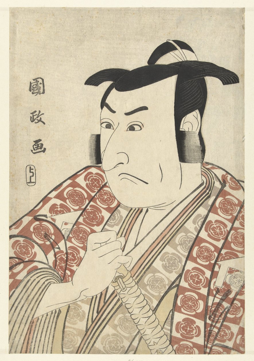 Část s Tepo RT Ret Van Ichikawa Omezo od Utagawa Kunimasa