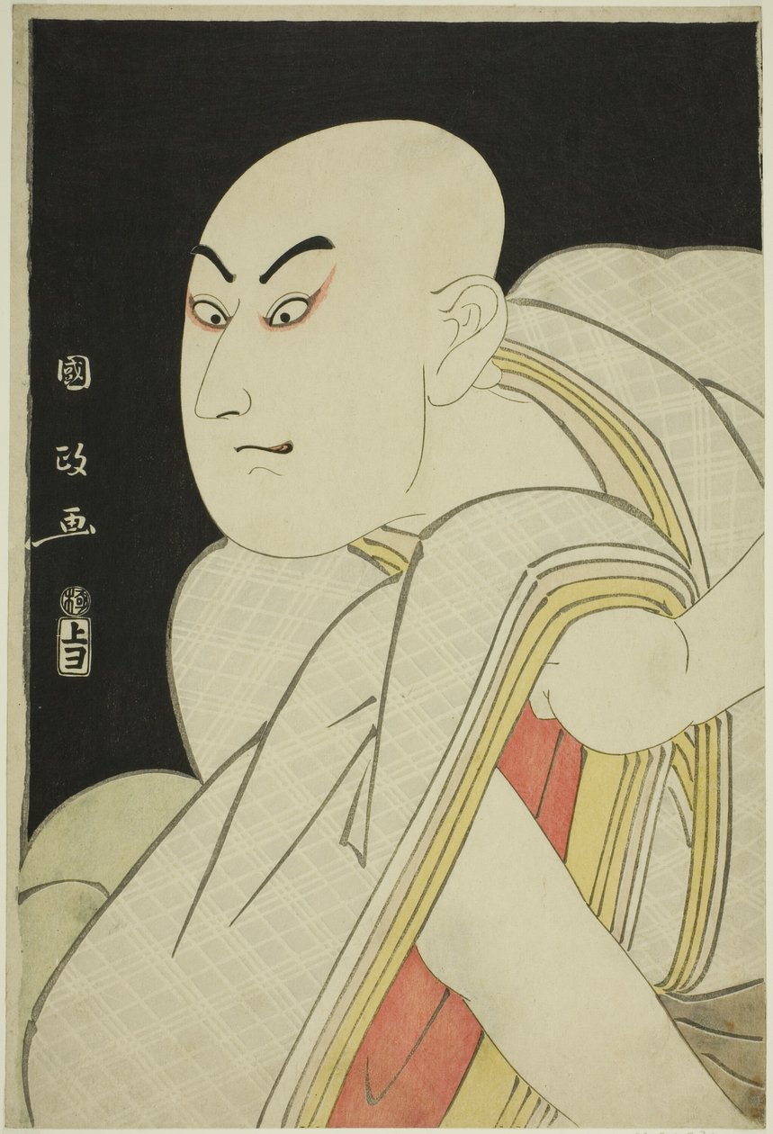 Herec Sawamura Sojuro lll jako laický kněz Kiyomori od Utagawa Kunimasa