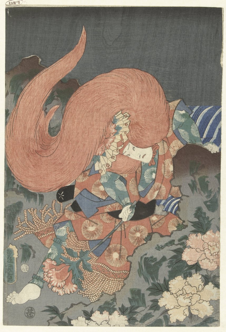 Herec jako lví tanečník od Utagawa Kunisada (I)