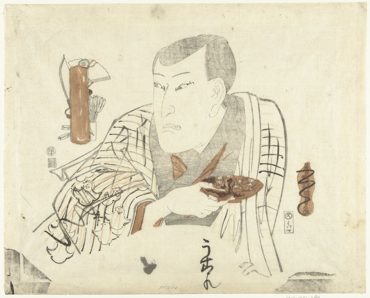 Herec s miskou od Utagawa Kunisada (I)
